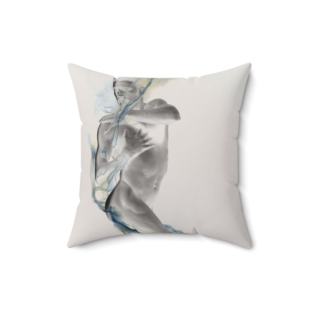 Smoke, Then Rise - Faux Suede Throw Pillow