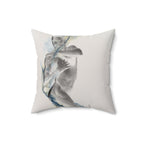 Smoke, Then Rise - Faux Suede Throw Pillow