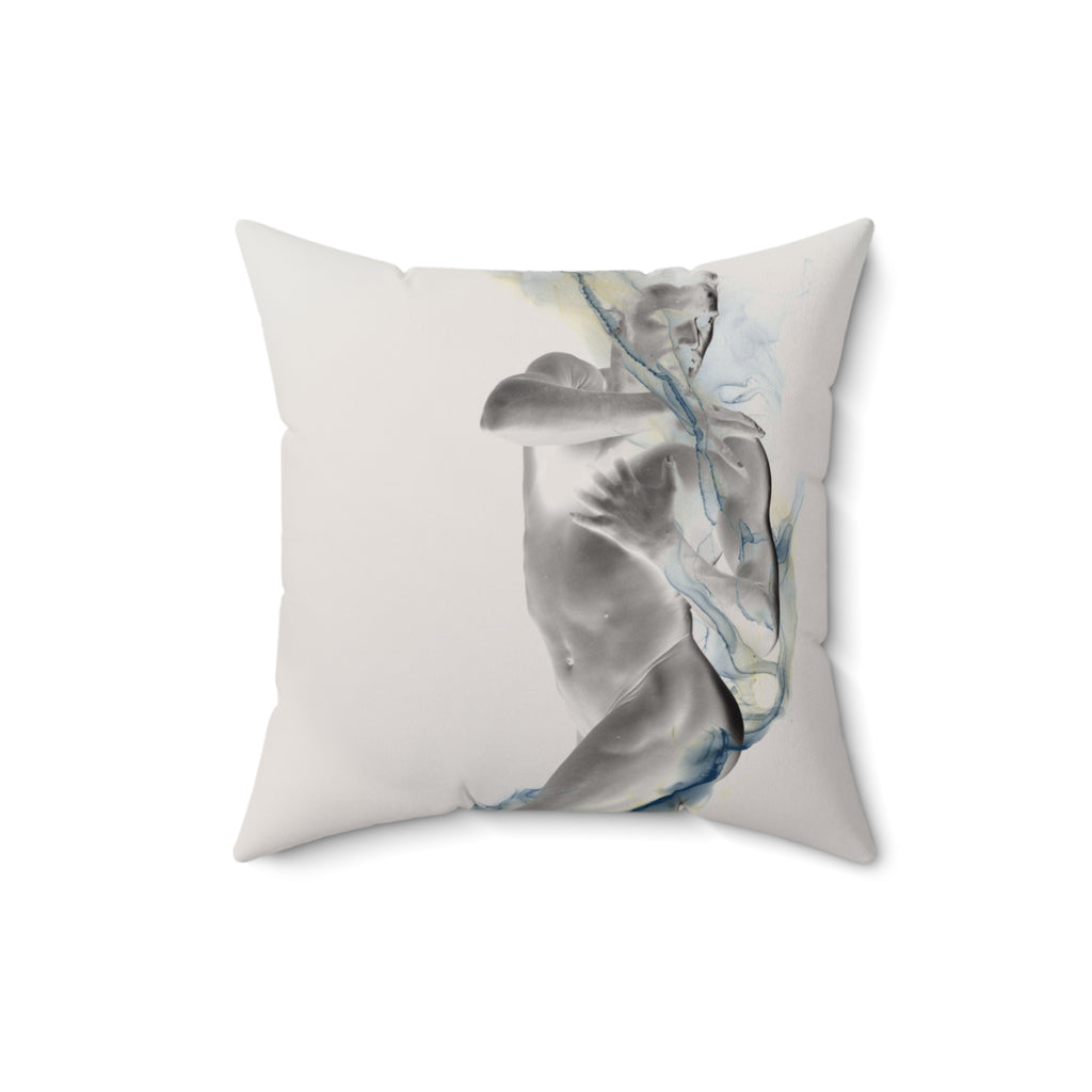 Smoke, Then Rise - Faux Suede Throw Pillow