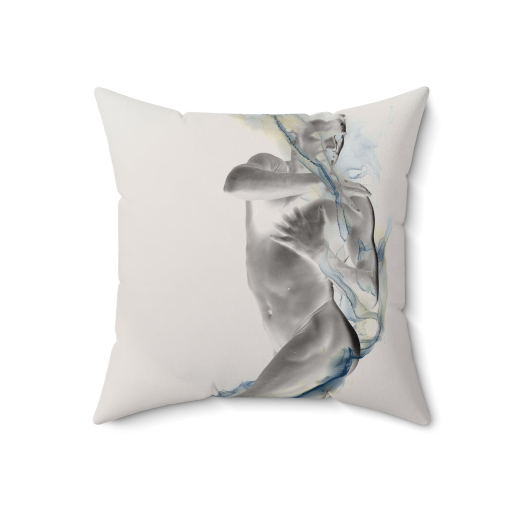 Smoke, Then Rise - Faux Suede Throw Pillow