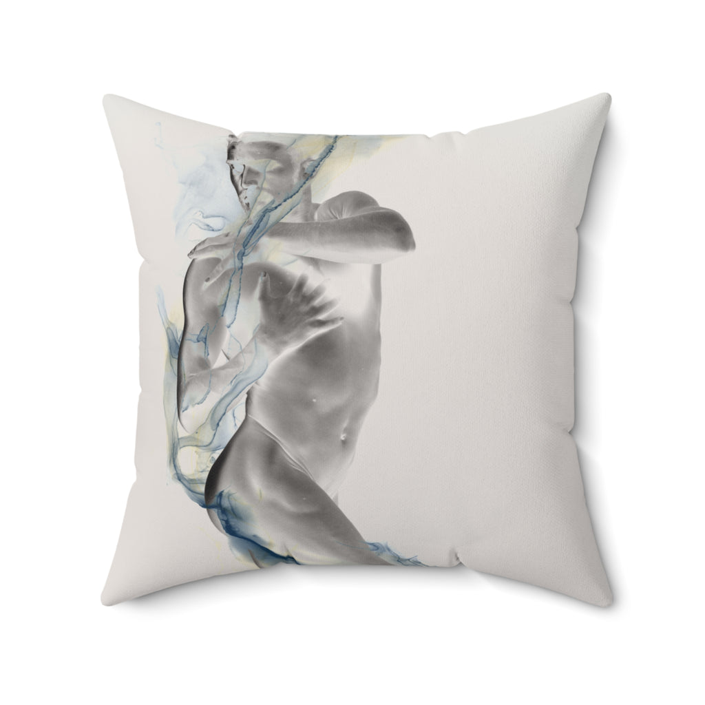 Smoke, Then Rise - Faux Suede Throw Pillow