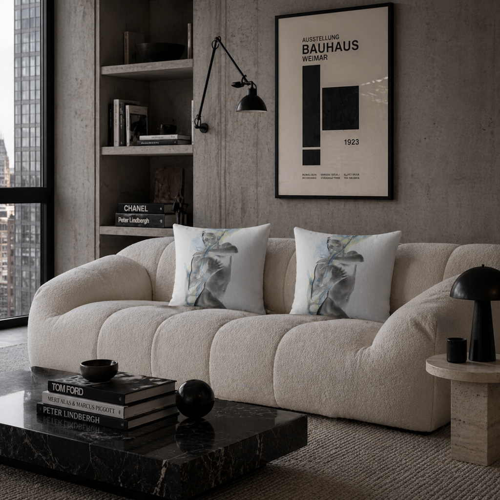 Smoke, Then Rise - Faux Suede Throw Pillow