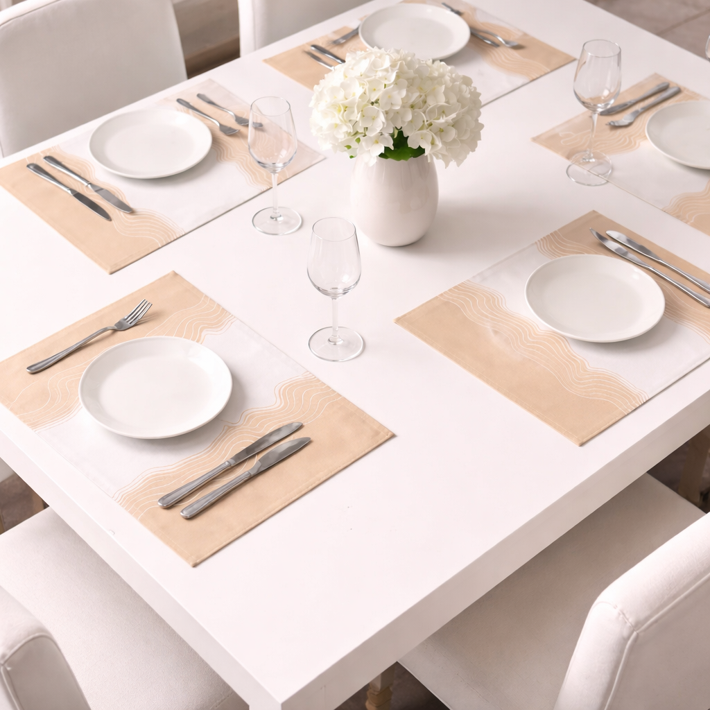 Soft Lines, Strong Boundaries - Placemat Set (4)