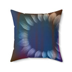 Solar Haze -  Faux Suede Throw Pillow