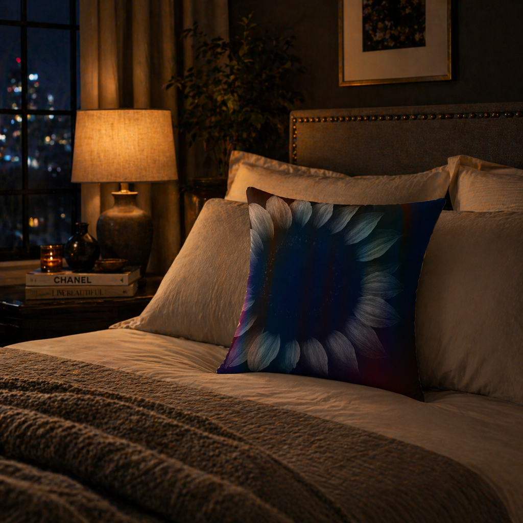 Solar Haze -  Faux Suede Throw Pillow
