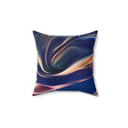 Sovereign Silk - Faux Suede Throw Pillow