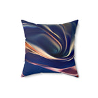 Sovereign Silk - Faux Suede Throw Pillow