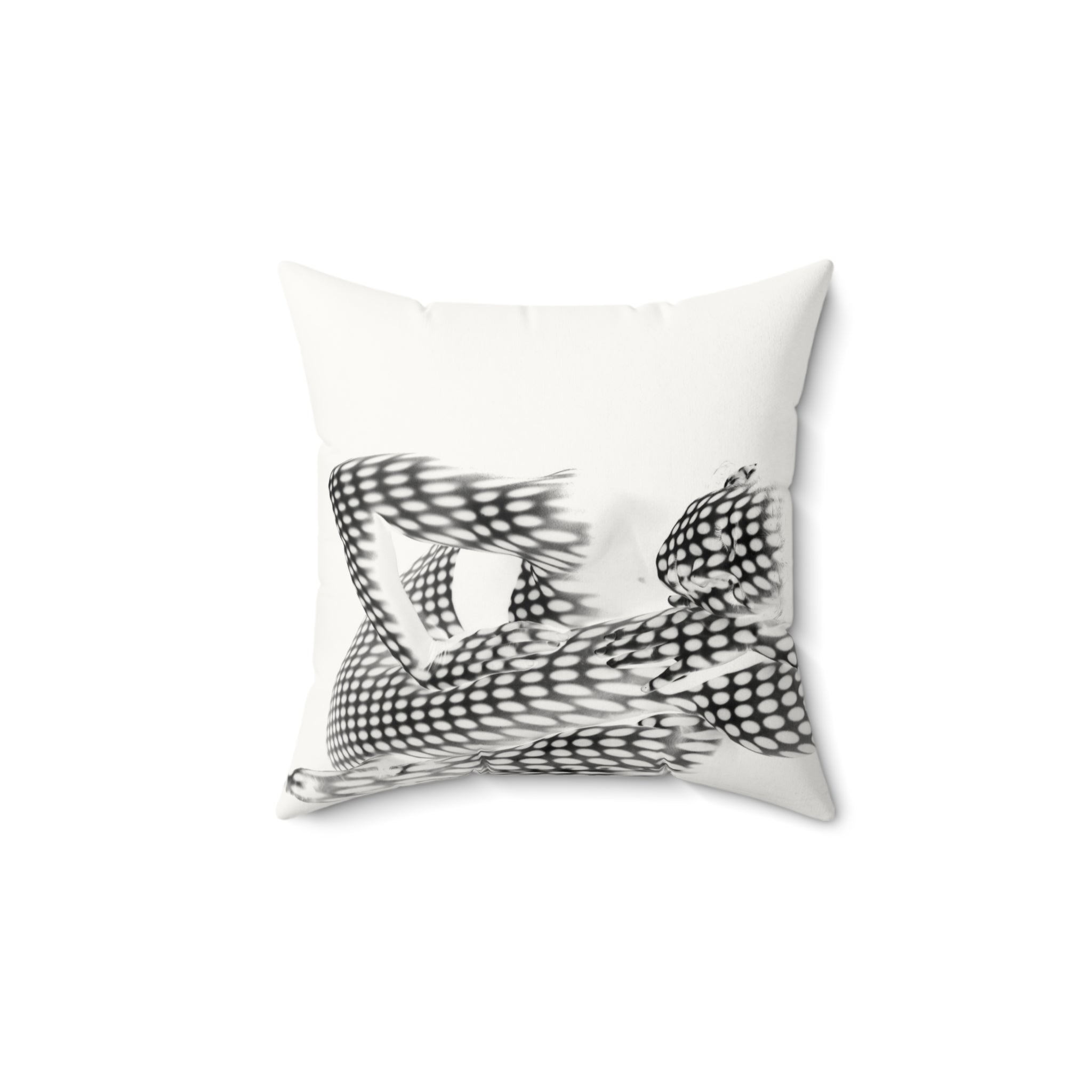 Spotted in Denial - Faux Suede Throw Pillow