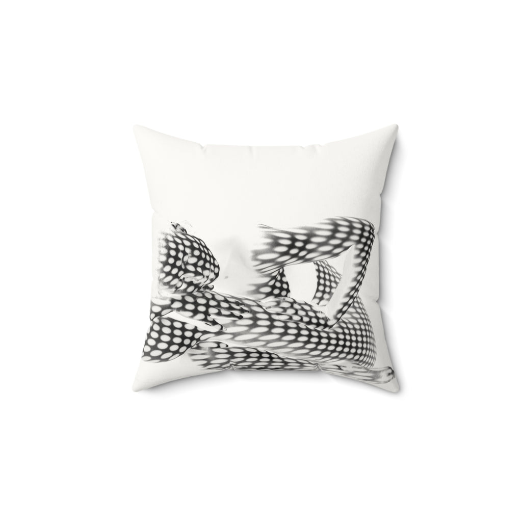 Spotted in Denial - Faux Suede Throw Pillow