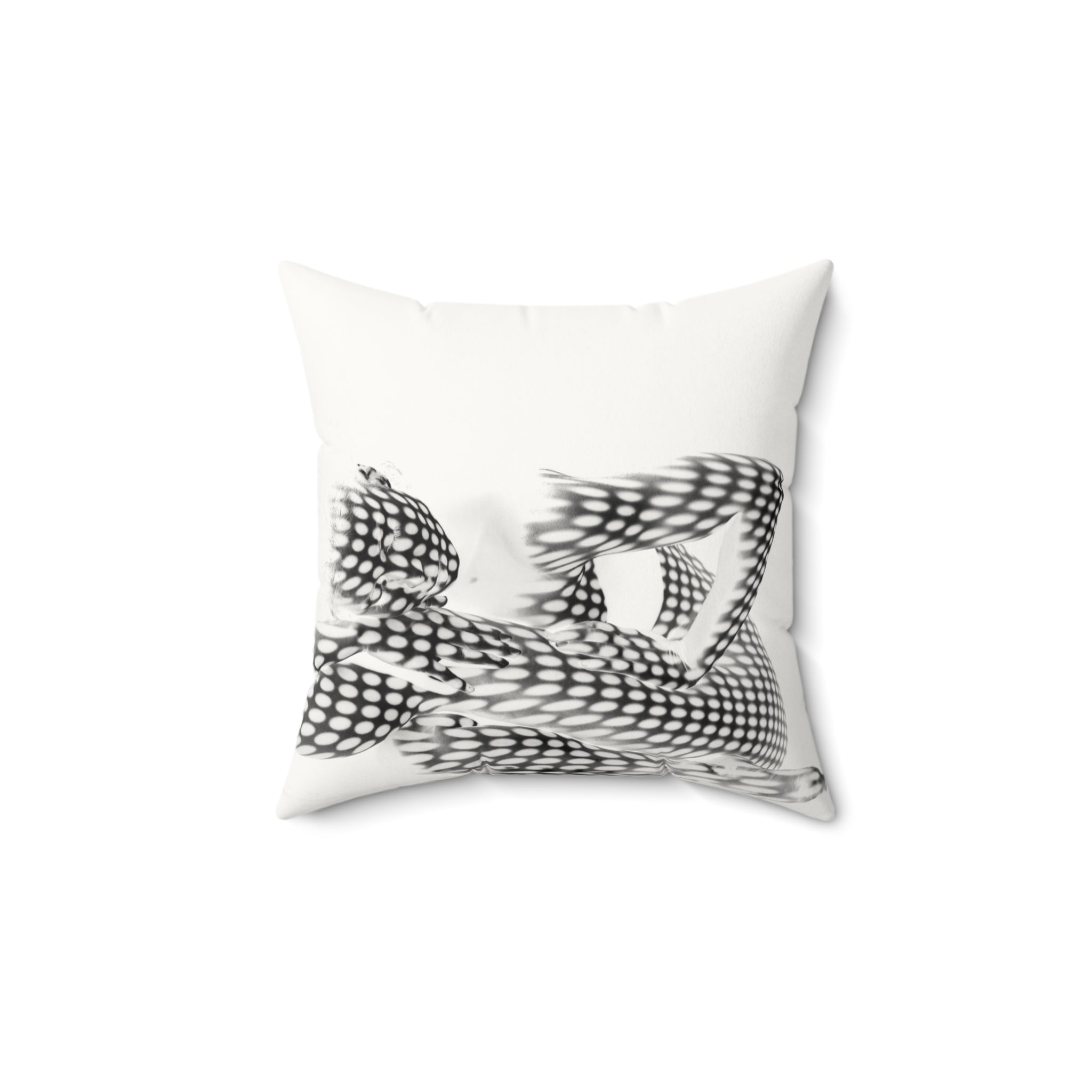 Spotted in Denial - Faux Suede Throw Pillow