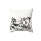 Spotted in Denial - Faux Suede Throw Pillow