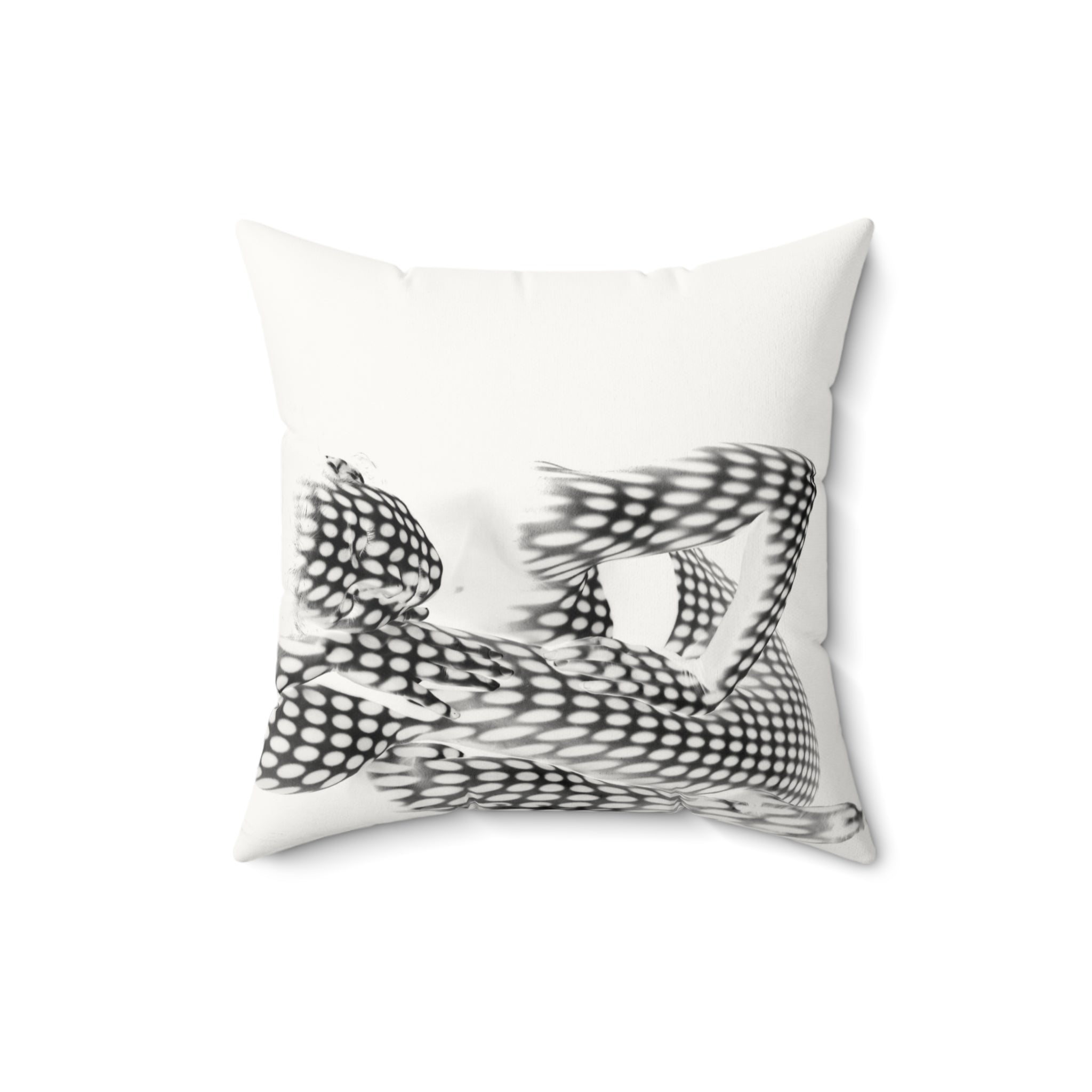 Spotted in Denial - Faux Suede Throw Pillow