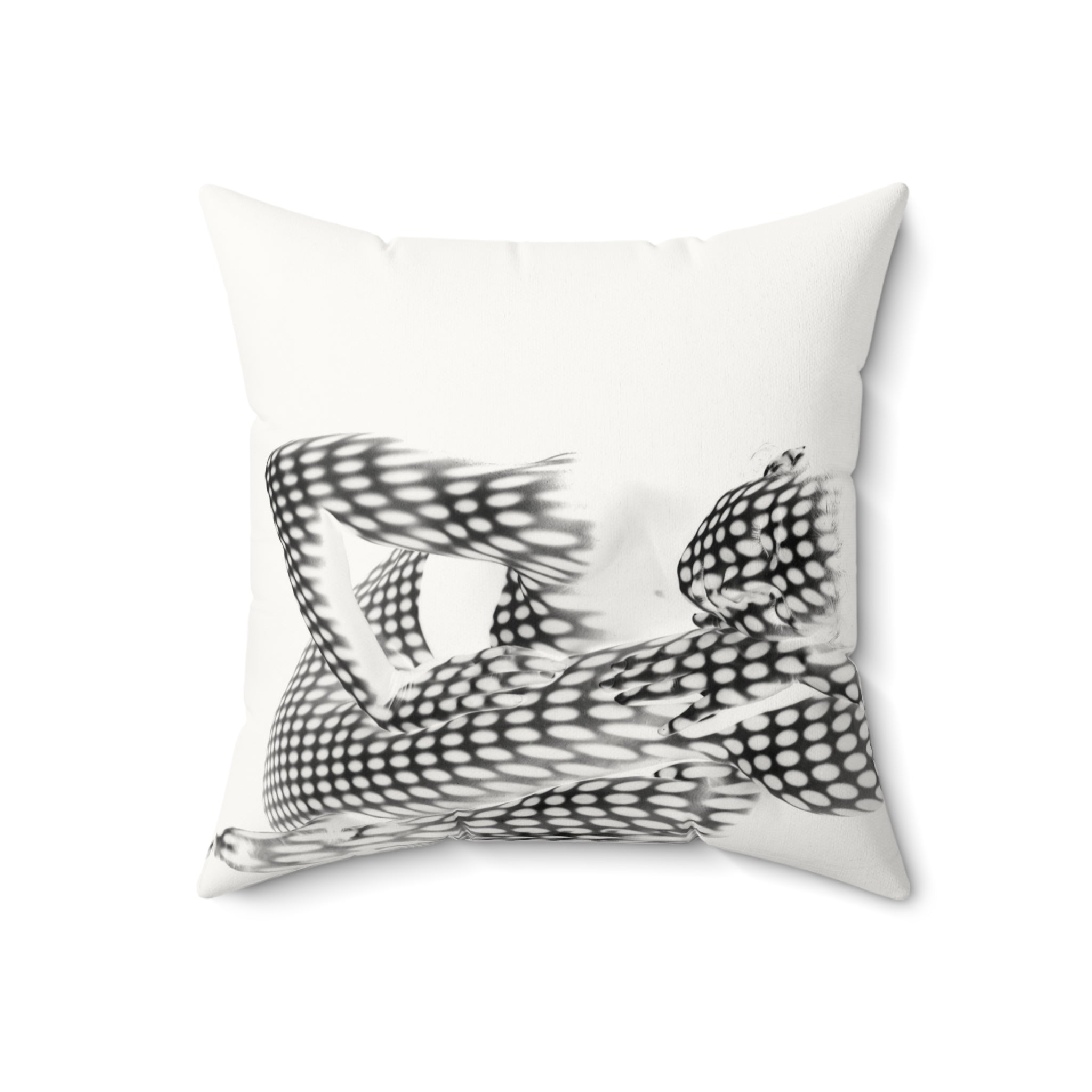 Spotted in Denial - Faux Suede Throw Pillow