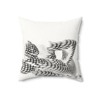 Spotted in Denial - Faux Suede Throw Pillow