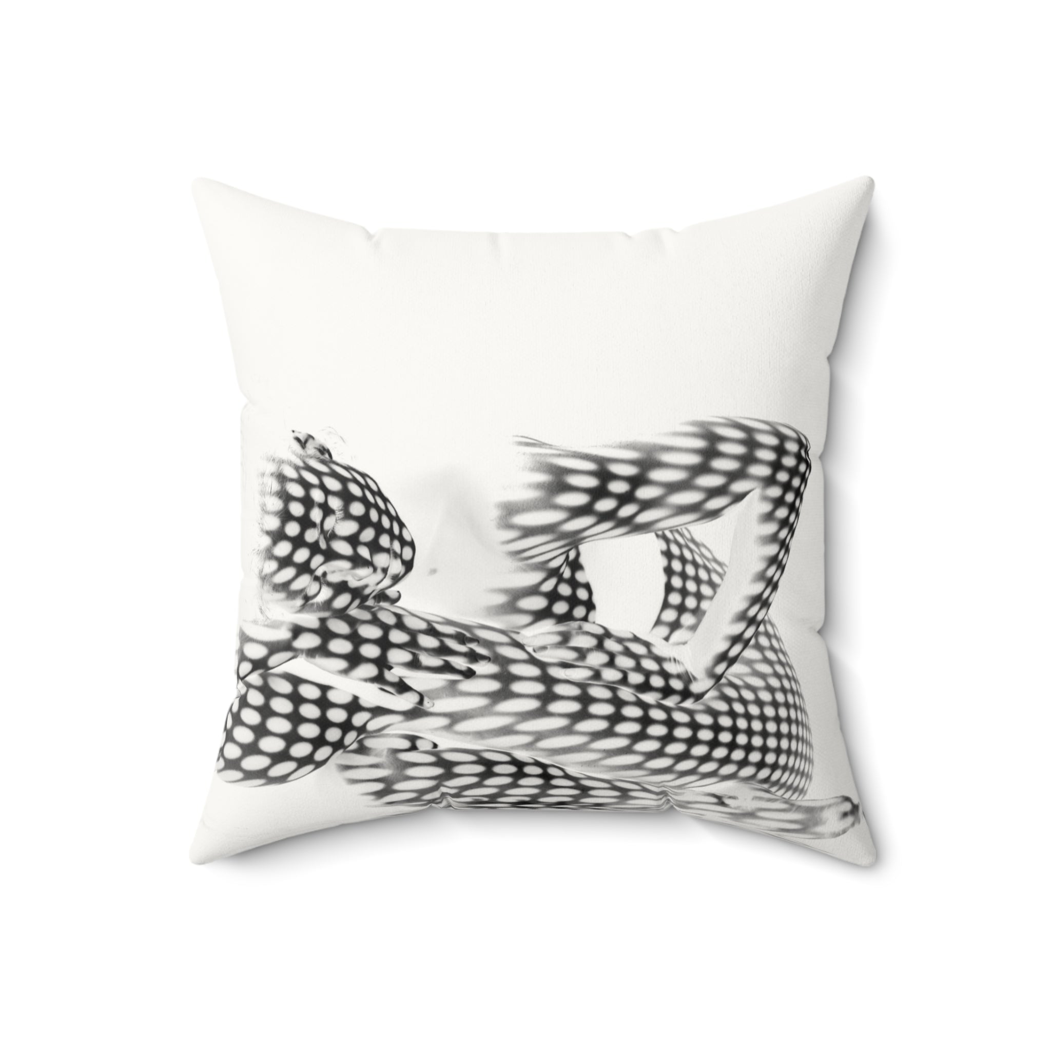 Spotted in Denial - Faux Suede Throw Pillow