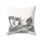 Spotted in Denial - Faux Suede Throw Pillow