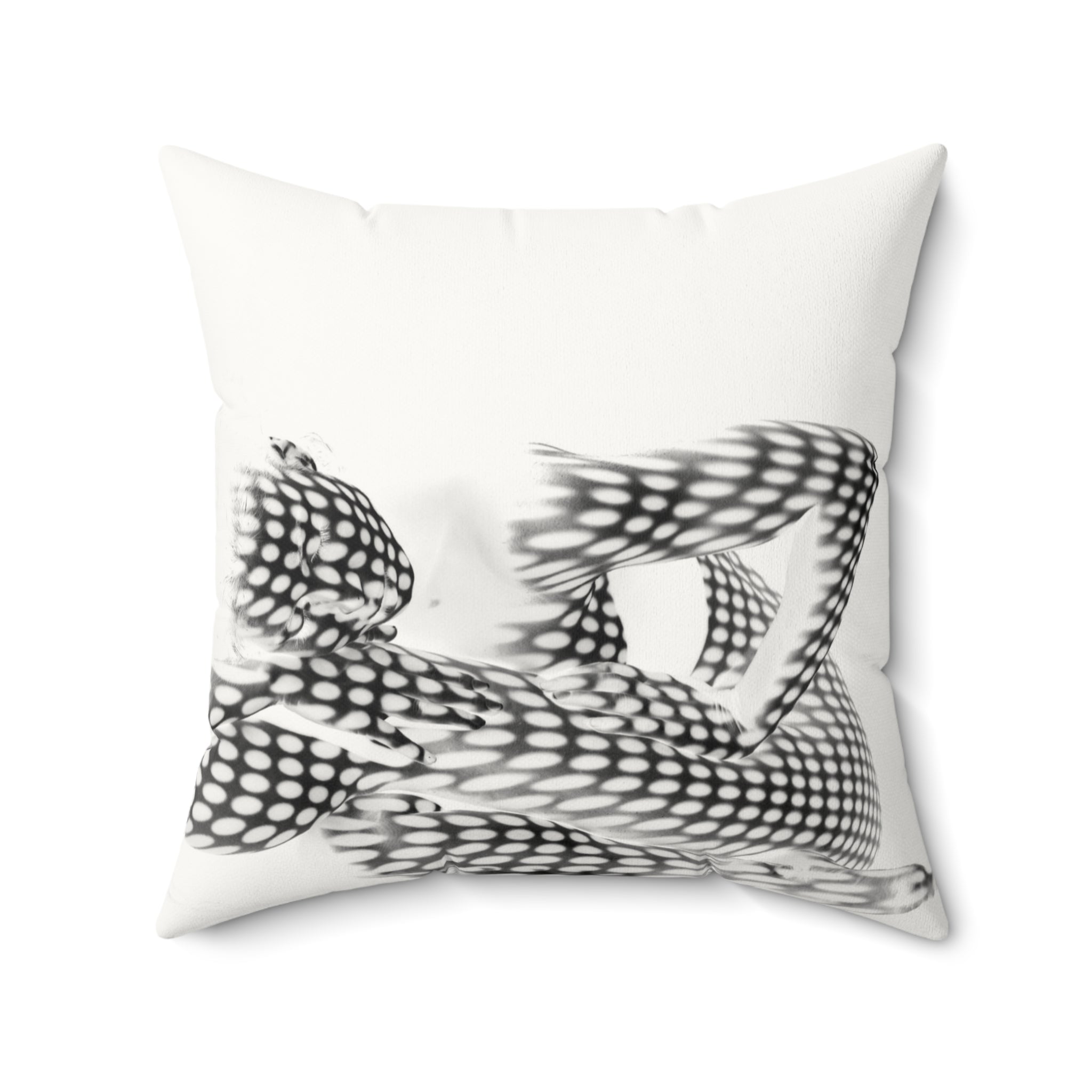 Spotted in Denial - Faux Suede Throw Pillow