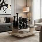 Set of black vases with various shapes on a white surface