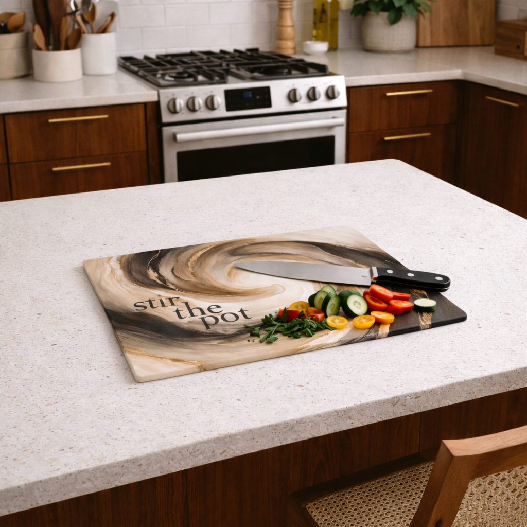 Stir the Pot - Glass Cutting Board