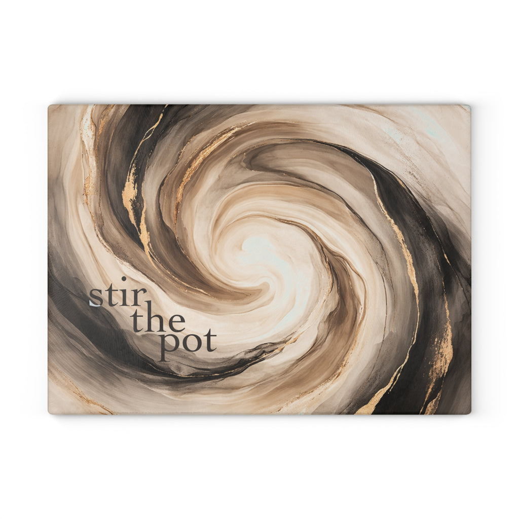 Stir the Pot - Glass Cutting Board