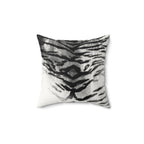 Stripe Search - Faux Suede Throw Pillow