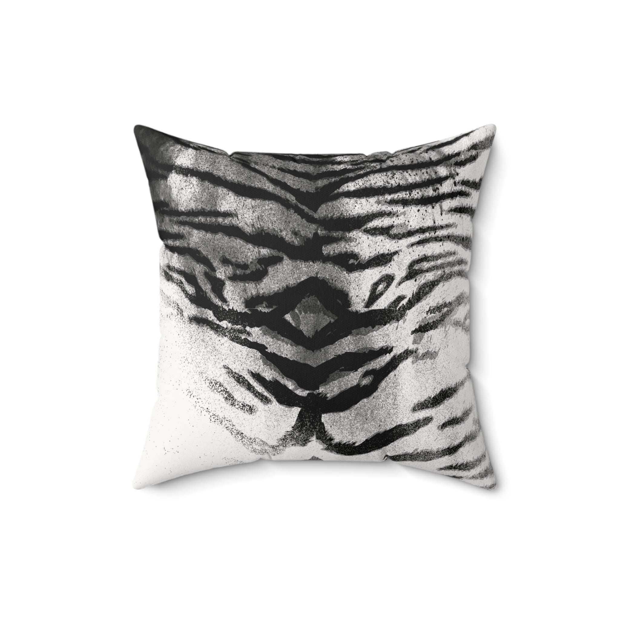 Stripe Search - Faux Suede Throw Pillow