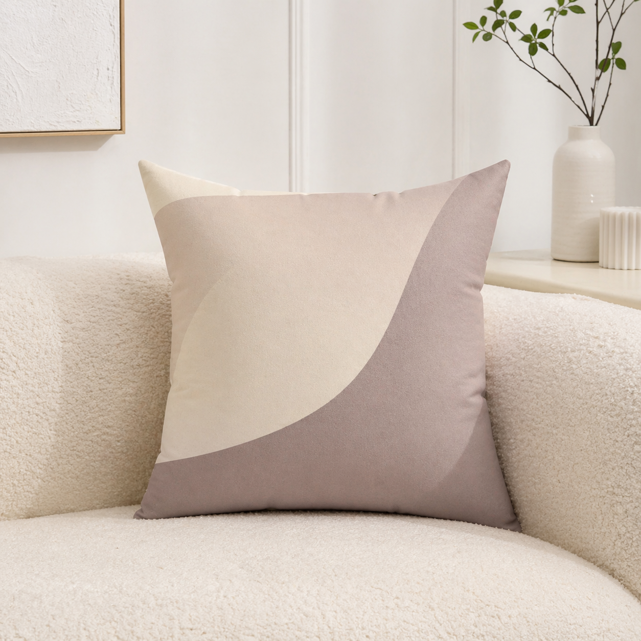 Subtle Seduction - Faux Suede Throw Pillow