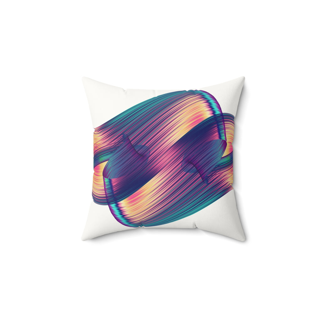 Swipe Right— Faux Leather Throw Pillow