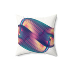 Swipe Right— Faux Leather Throw Pillow