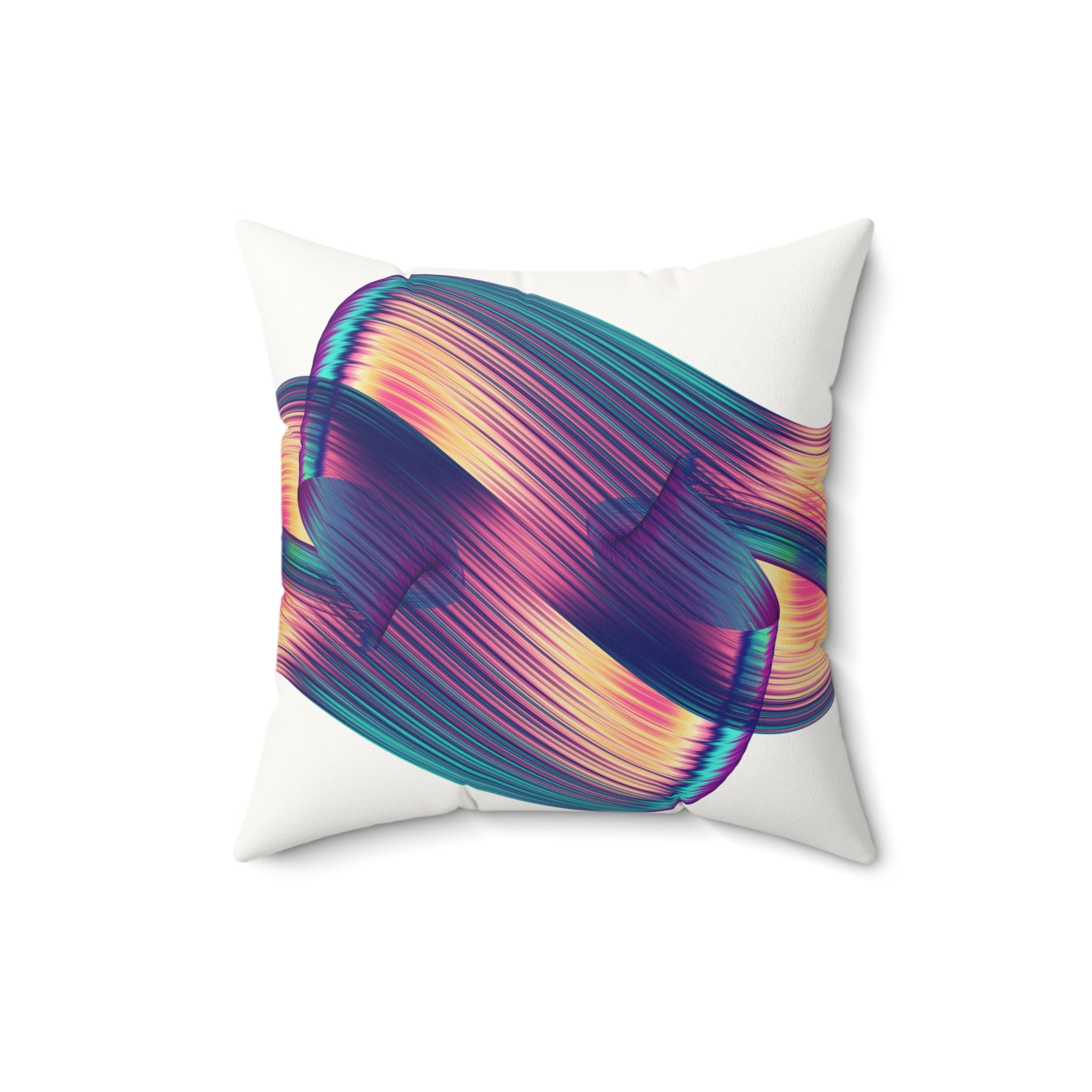 Swipe Right— Faux Leather Throw Pillow