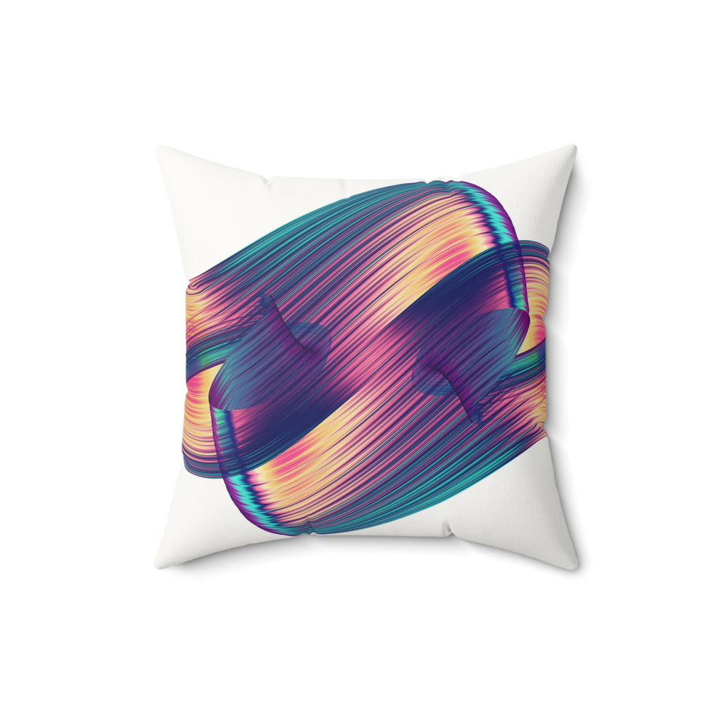Swipe Right— Faux Leather Throw Pillow