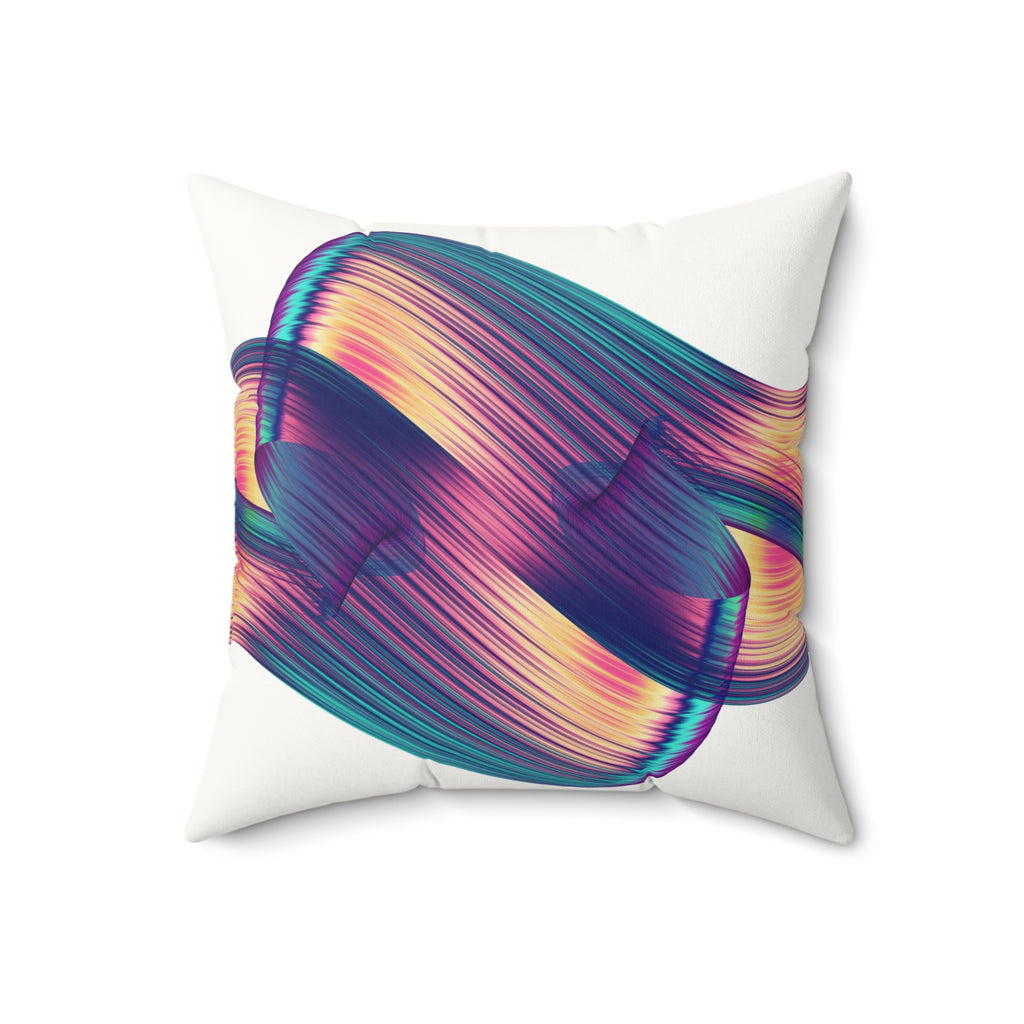 Swipe Right— Faux Leather Throw Pillow