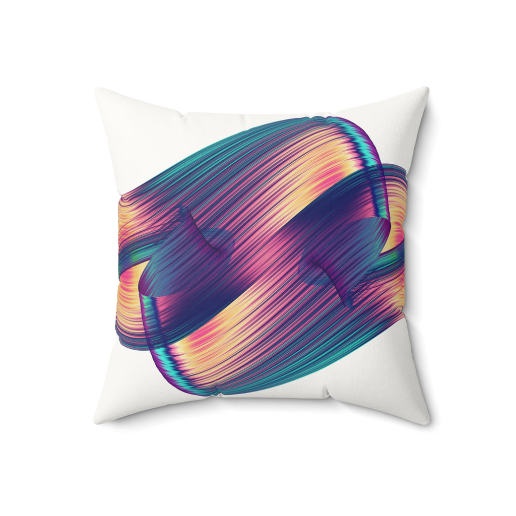 Swipe Right— Faux Leather Throw Pillow