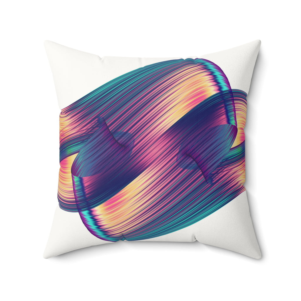 Swipe Right— Faux Leather Throw Pillow