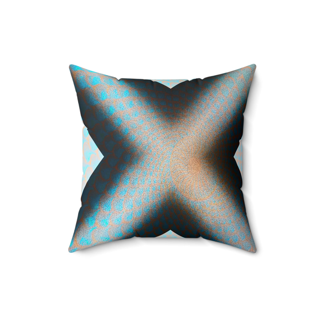Symmetry is a Liar - Faux Suede Throw Pillow