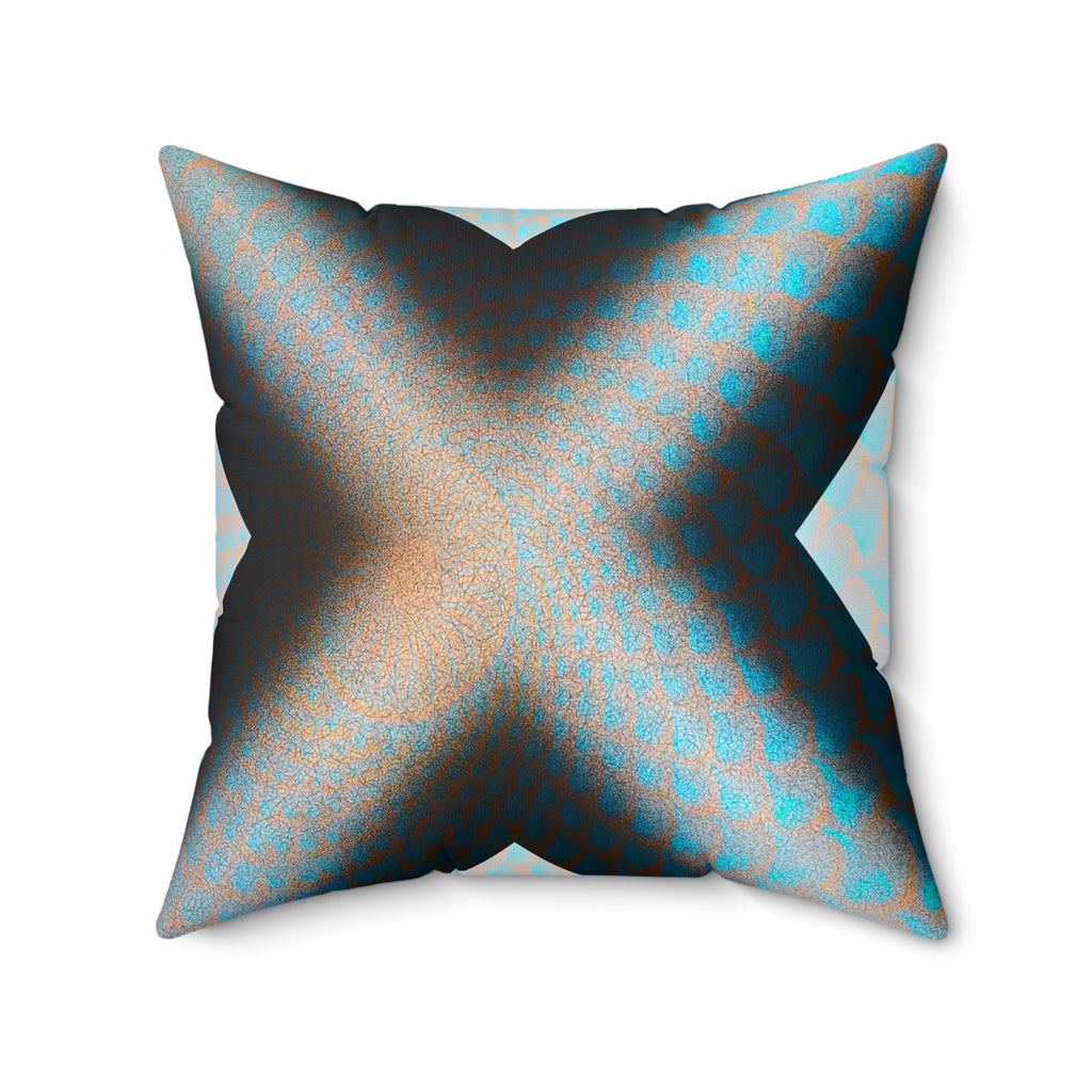 Symmetry is a Liar - Faux Suede Throw Pillow