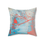 Tender Unfolding - Faux Suede Throw Pillow