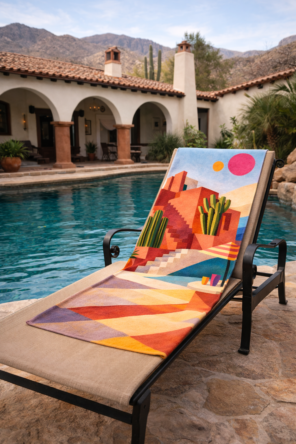 Terracotta Afterglow - Beach Towel