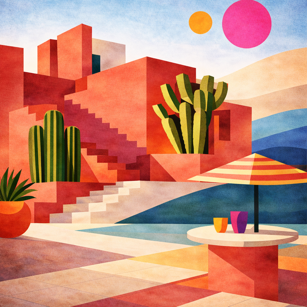 Terracotta Afterglow - Beach Towel