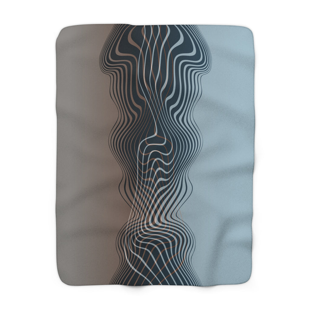 The Contour - Sherpa Fleece Throw Blanket