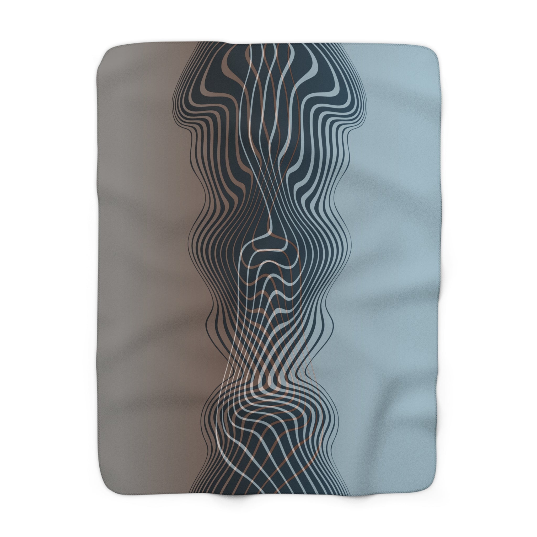 The Contour - Sherpa Fleece Throw Blanket