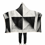 The Gentle Grid - Hooded Sherpa Blanket