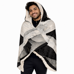 The Gentle Grid - Hooded Sherpa Blanket