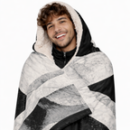 The Gentle Grid - Hooded Sherpa Blanket