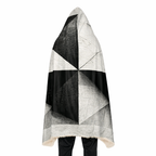 The Gentle Grid - Hooded Sherpa Blanket