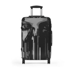 Front view of The Quiet Interrogation - Suitcase - Carry-On - Roller.