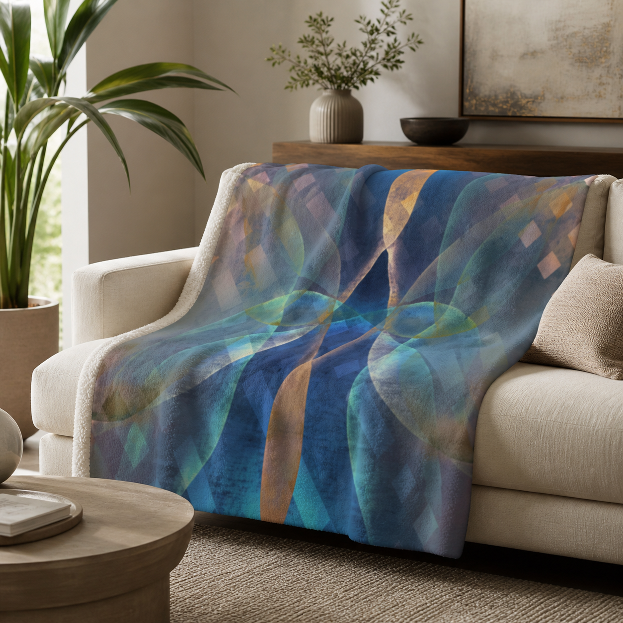 The Sanctuary - Sherpa Fleece Throw Blanket