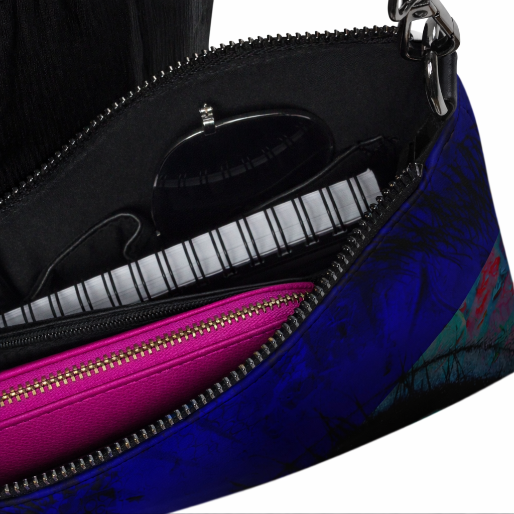 The Watchful Exit - Leather Crossbody Accessories Bag