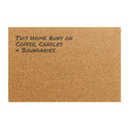 This Home Runs on Coffee, Candles & Boundaries. - Coir Welcome Mat