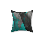 Torqued - Faux Suede Throw Pillow
